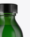 Green Glass Oil Bottle Mockup