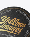 Kraft Beverage Coaster Mockup