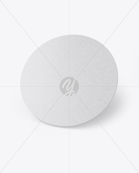 Kraft Beverage Coaster Mockup