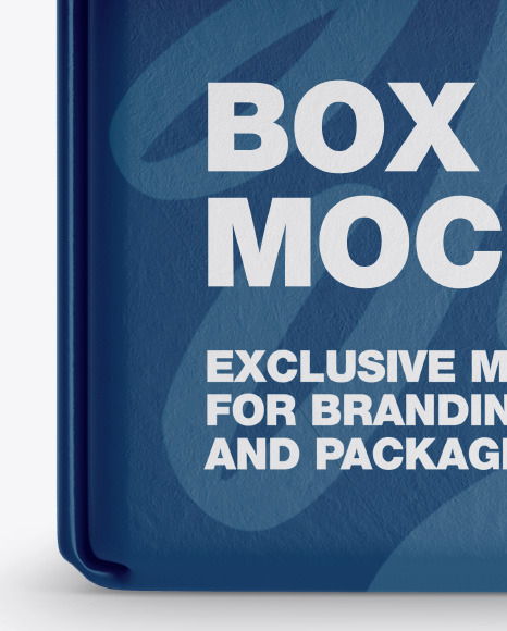 Textured Paper Box Mockup