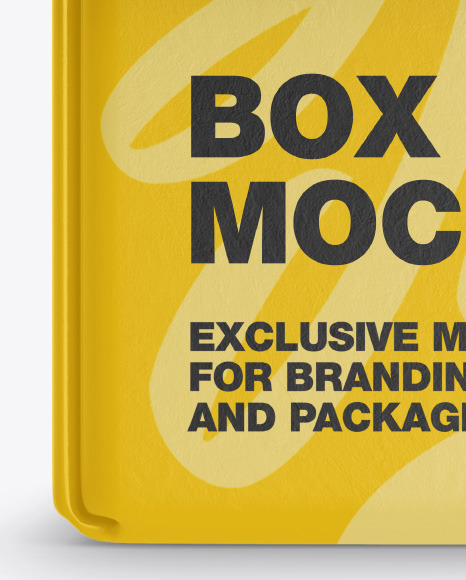 Textured Paper Box Mockup