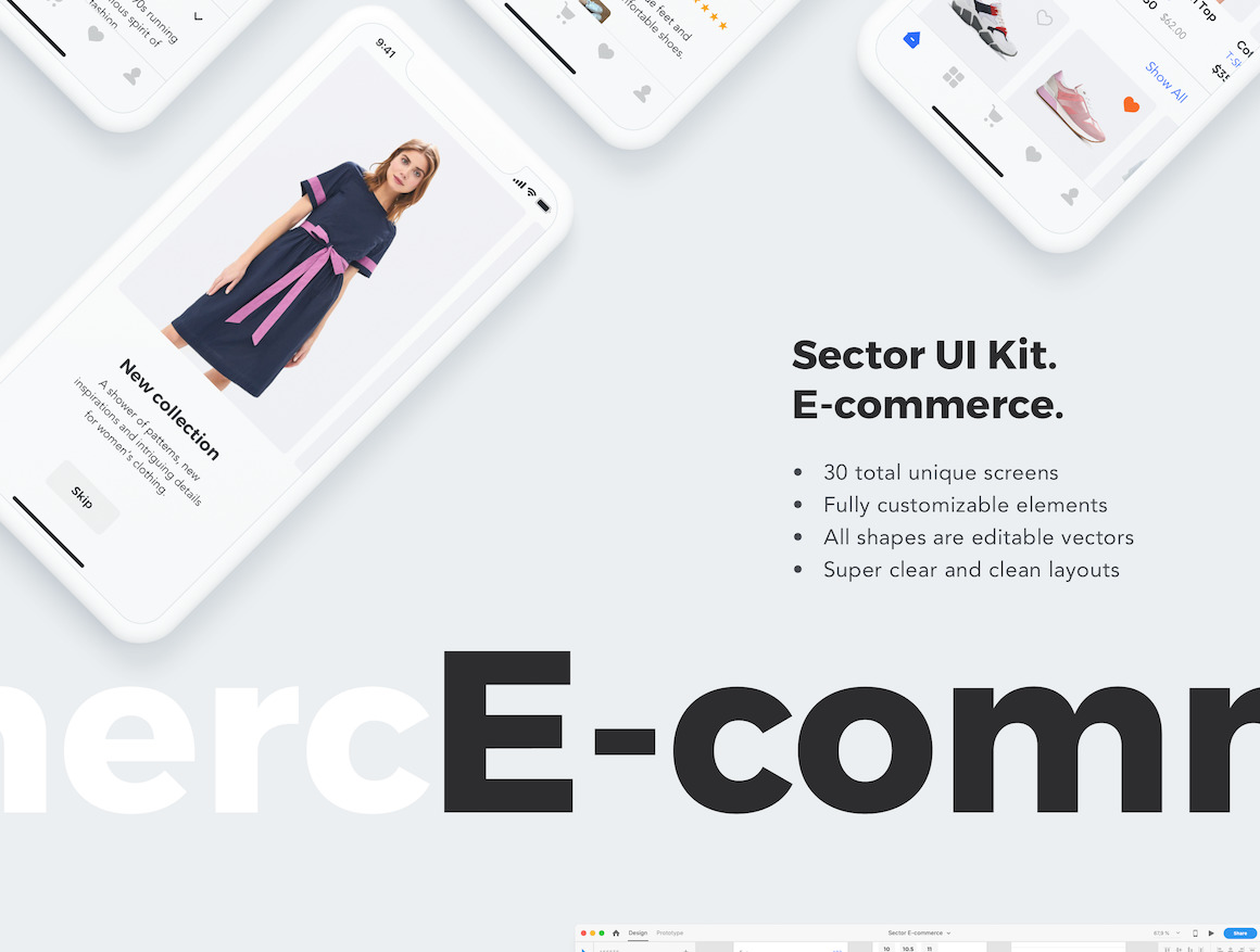 Sector UI Kit. E-commerce