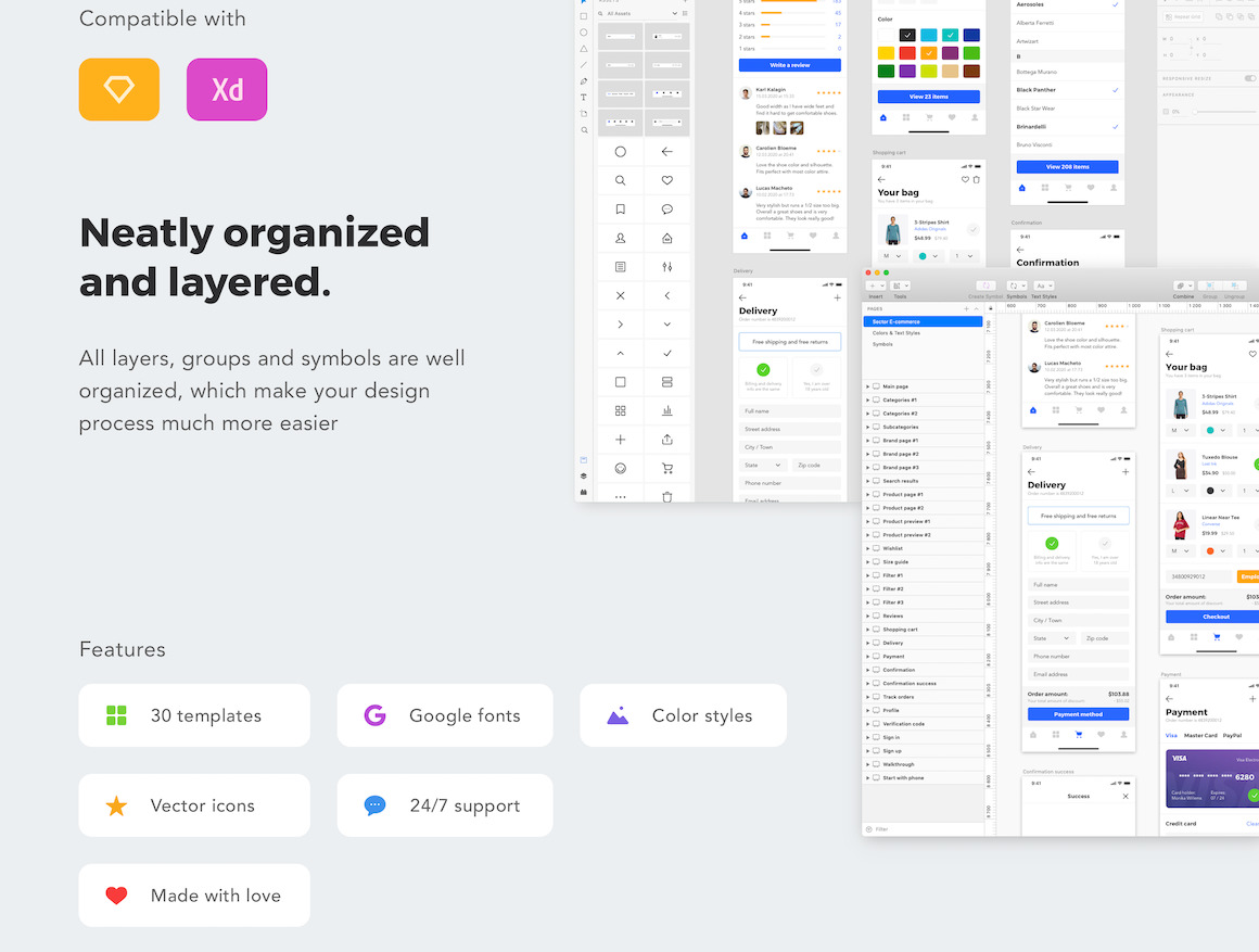 Sector UI Kit. E-commerce Sector UI Kit. E-commerce