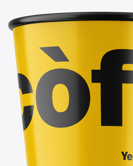 Glossy Coffee Cup Mockup