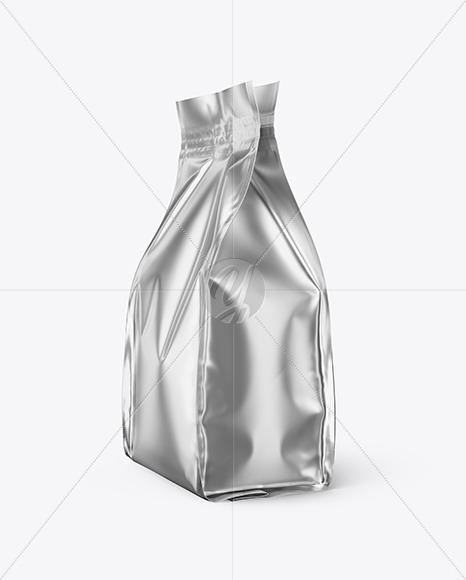 Matte Metallic Food Bag Mockup