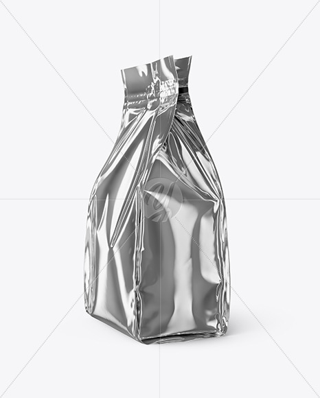 Metallic Food Bag Mockup