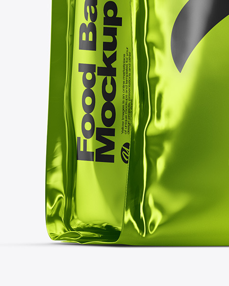 Metallic Food Bag Mockup