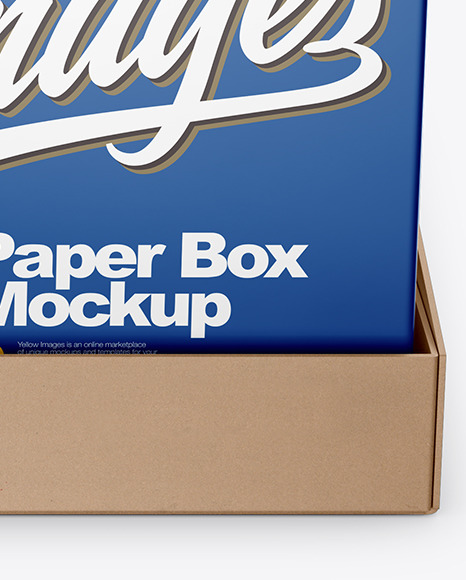 Paper Palette With Four Boxes Mockup