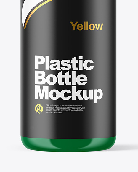 Glossy Plastic Bottle Mockup