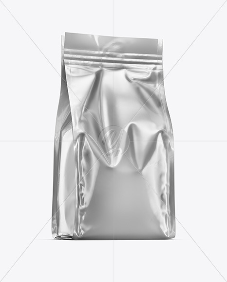 Matte Metallic Food Bag Mockup