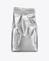 Matte Metallic Food Bag Mockup