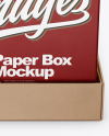 Paper Palette With Four Textured Boxes Mockup