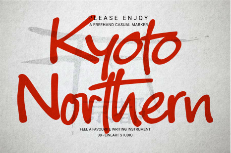 Kyoto Northern Font - Marker pen