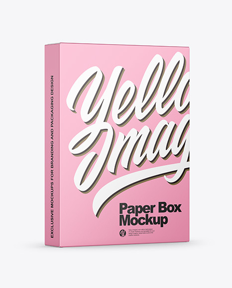 Matte Paper Box Mockup