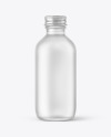 Frosted Glass Water Bottle Mockup