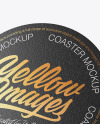 Cork Beverage Coaster Mockup