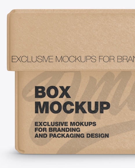 Kraft Paper Box Mockup