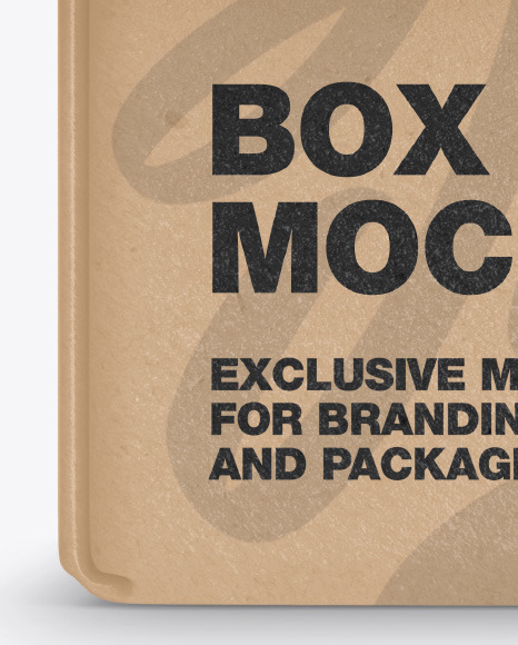 Kraft Paper Box Mockup