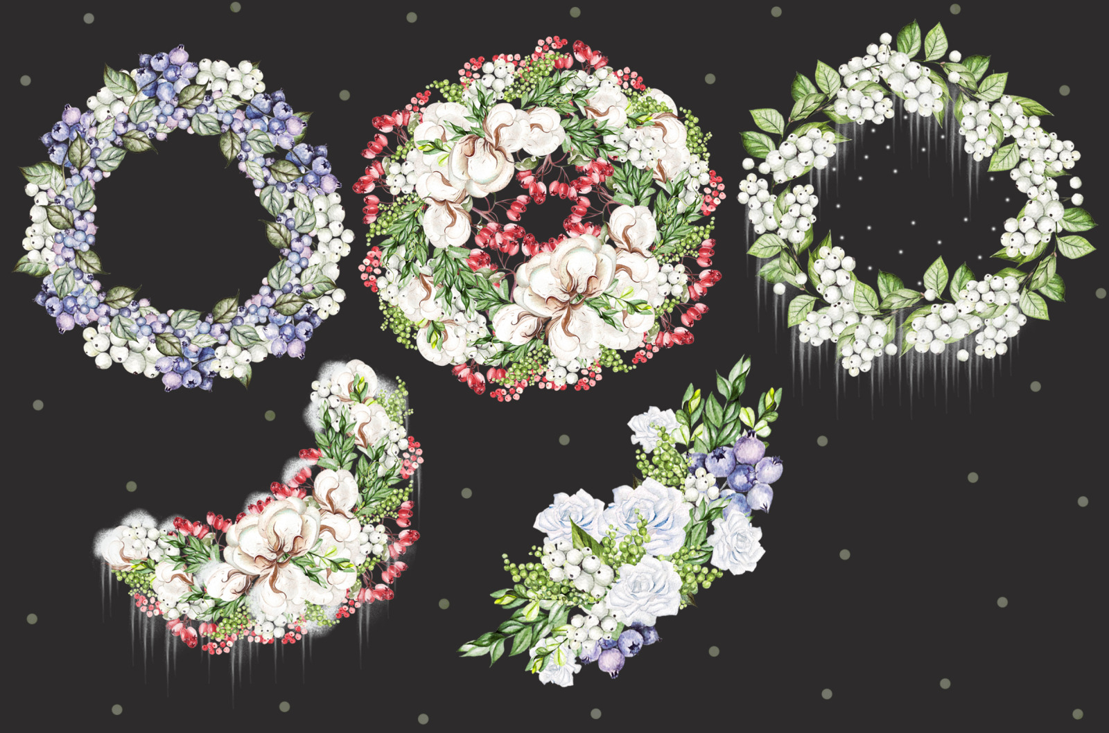 Watercolor Merry Christmas Watercolor Merry Christmas