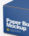 Paper Box Mockup