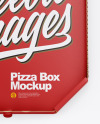 Matte Opened Pizza Box Mockup