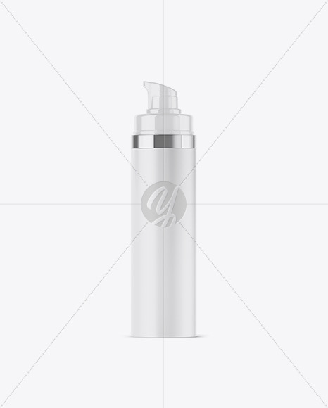 Matte Bottle with Pump Mockup