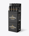 Stand with Red Wine Bottles Mockup