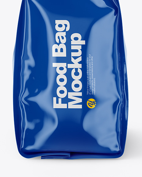 Glossy Food Bag Mockup