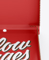 Kraft Opened Pizza Box Mockup