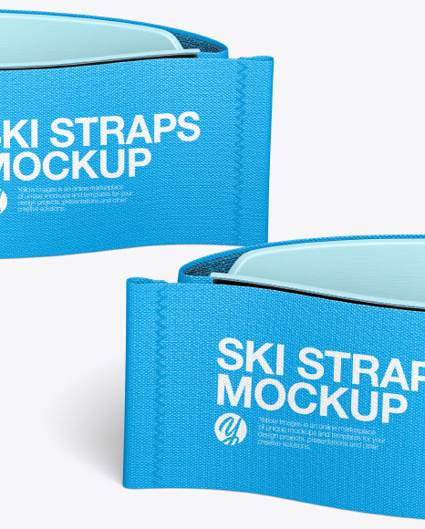 Ski Straps Mockup