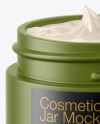 Opened Matte Cosmetic Jar Mockup