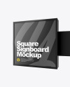 Plastic Square Signage Mockup