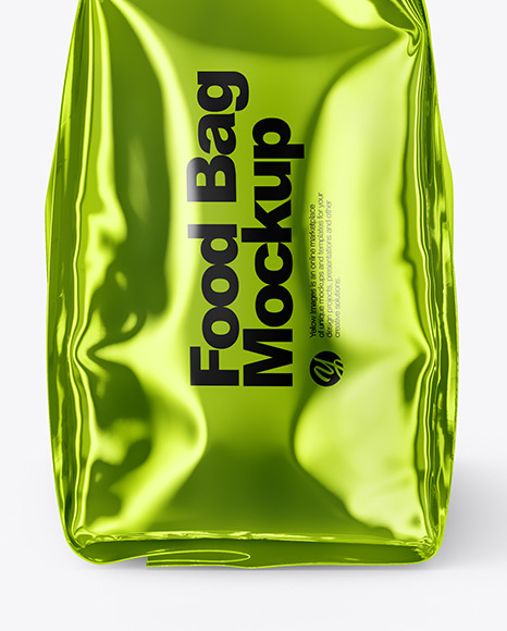 Metallic Food Bag Mockup