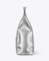 Matte Metallic Food Bag Mockup