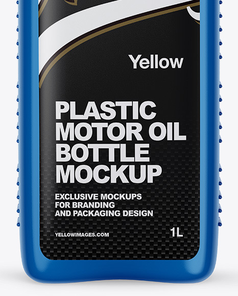 Glossy Motor Oil Bottle Mockup