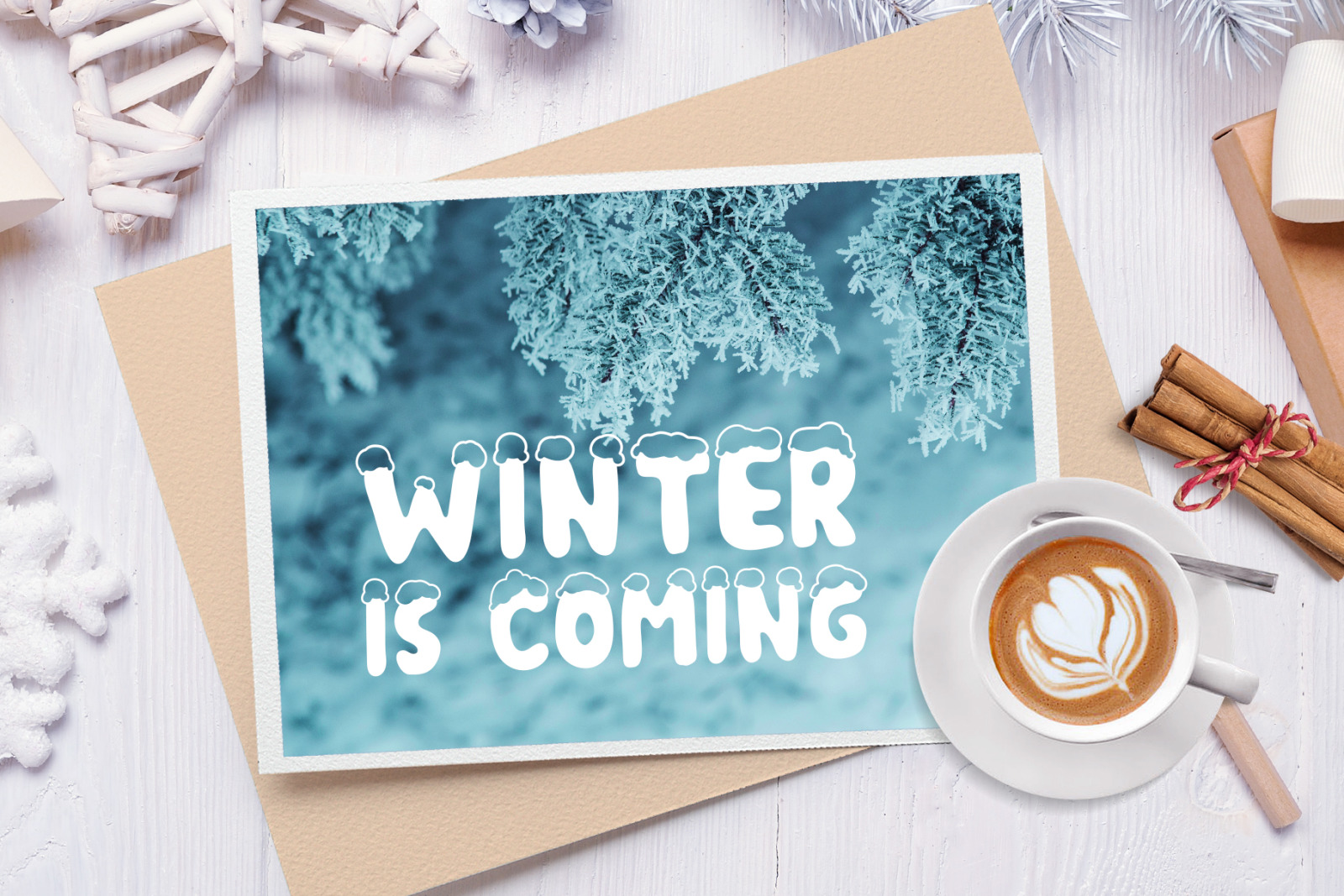 Christmas Snow Hand Drawn Font Christmas Snow Hand Drawn Font