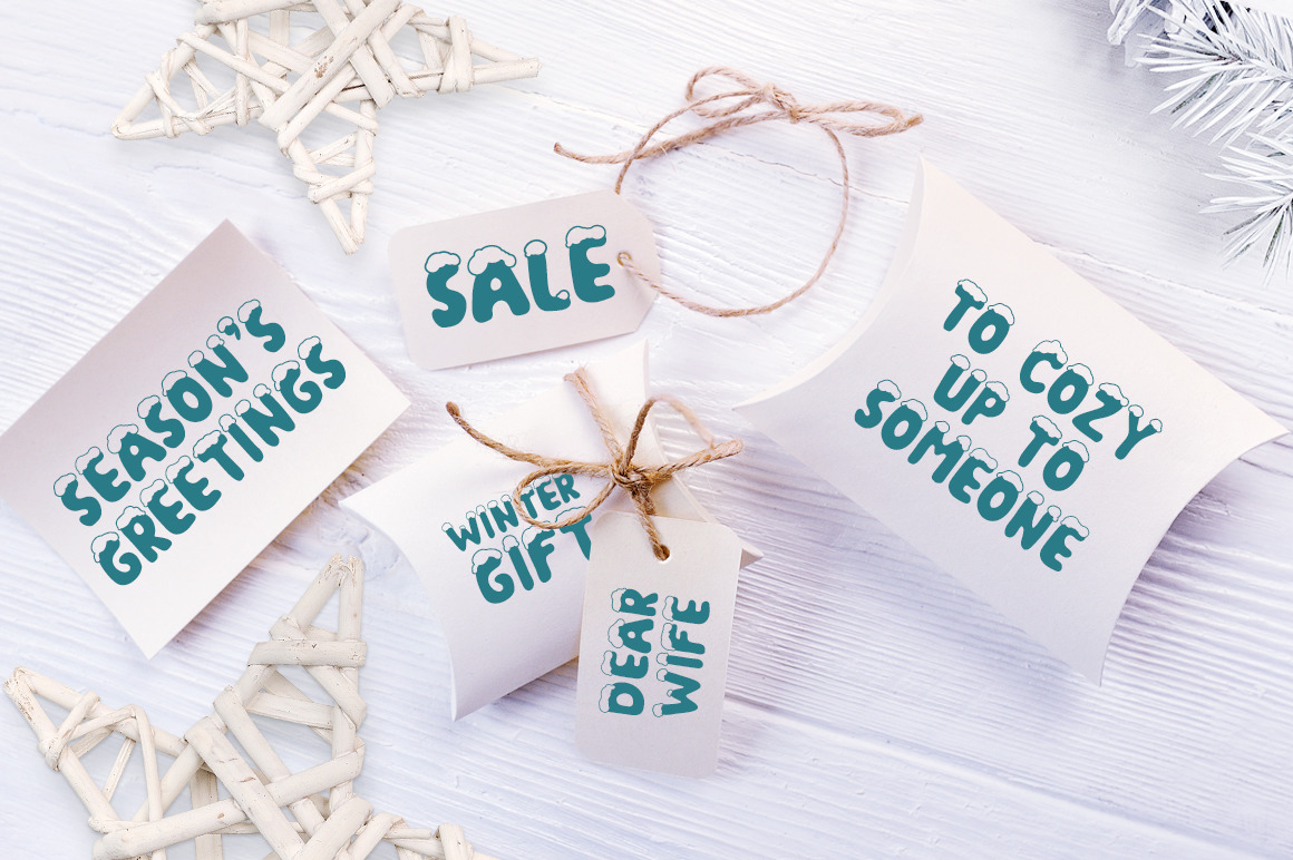 Christmas Snow Hand Drawn Font Christmas Snow Hand Drawn Font