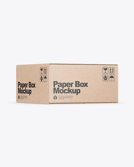 Kraft Box Mockup - Postal