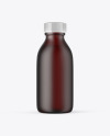 Frosted Dark Amber Glass Oil Bottle Mockup