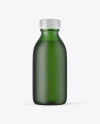 Frosted Green Glass Oil Bottle Mockup