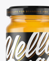 Clear Glass Honey Jar Mockup