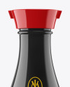 Soy Sauce Glossy Plastic Bottle Mockup