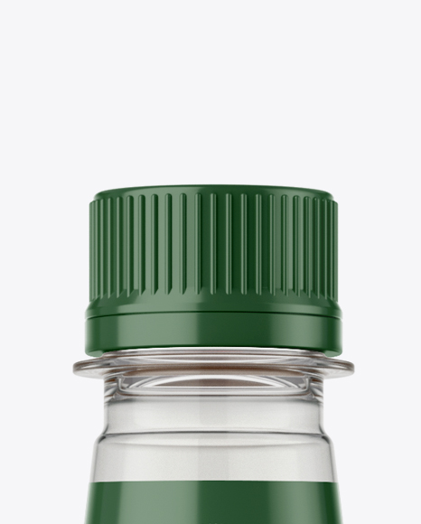 Orange Syrup Bottle Mockup - Front View