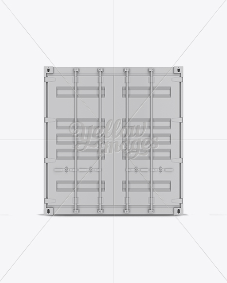 20F Shipping Container Mockup - Side View