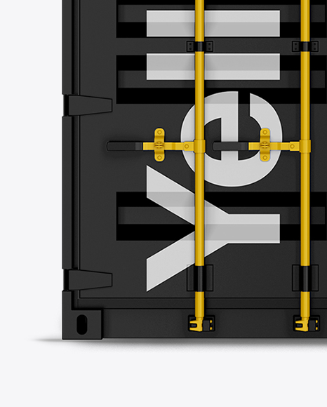 20F Shipping Container Mockup - Side View