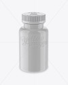 Glossy Pill Bottle Mockup (High-Angle Shot)