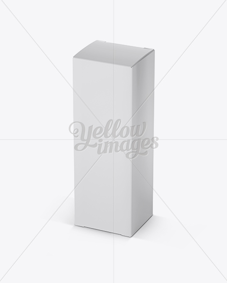 Nasal Spray Box Mockup - 25° Angle Front View (High-Angle Shot)