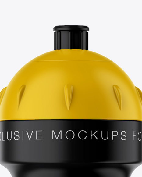 Matte Plastic Sport Bottle Mockup