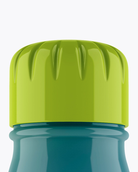 Glossy Plastic Sport Bottle Mockup
