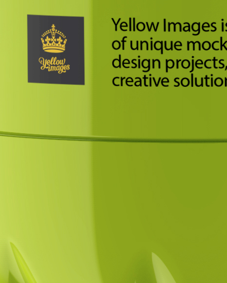 Glossy Plastic Sport Bottle Mockup